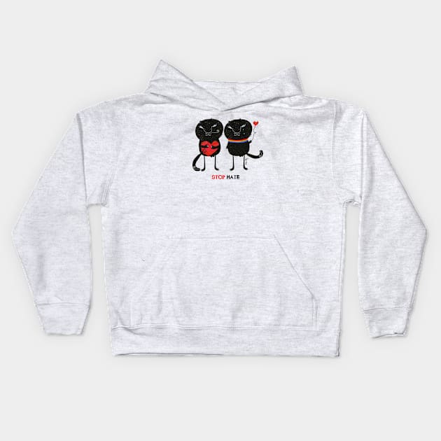 Stop Hate, Choose Love Kids Hoodie by Krize